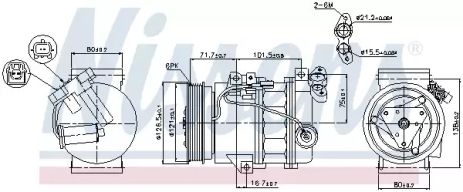 Компрессор, кондиционер 89386 RENAULT Компрессор, кондиционер 89386 RENAULT