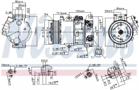 Компрессор, кондиционер 890144 TOYOTA
