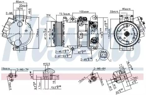 Компрессор, кондиционер 890144 TOYOTA