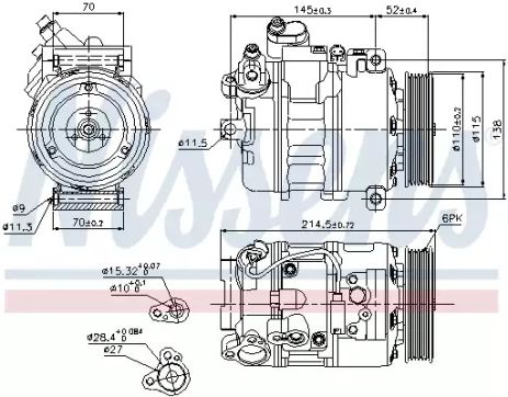 Компрессор, кондиционер 89214 BMW Компрессор, кондиционер 89214 BMW