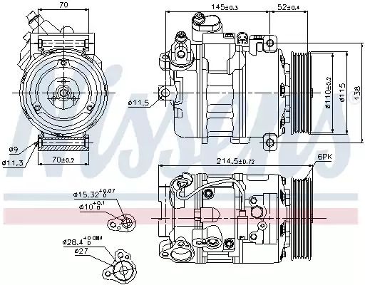 Компрессор, кондиционер 89214 BMW Компрессор, кондиционер 89214 BMW