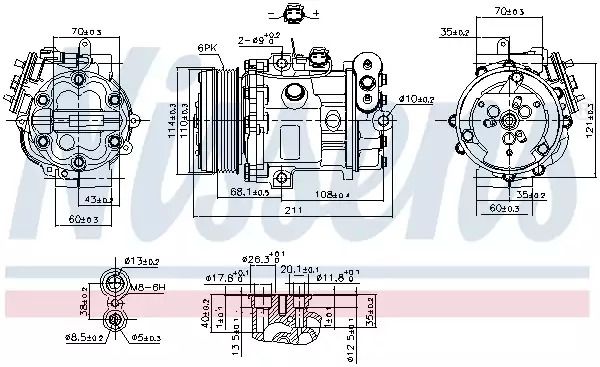 Компрессор, кондиционер 89503 ABARTH OPEL Компрессор, кондиционер 89503 ABARTH OPEL