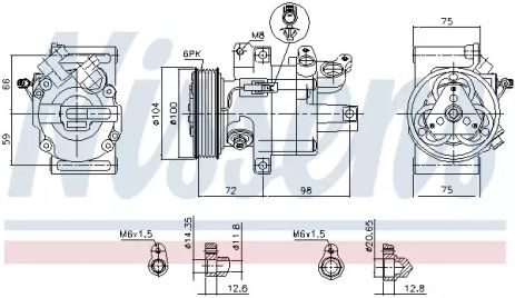 Компрессор, кондиционер 89399 TOYOTA PEUGEOT Компрессор, кондиционер 89399 TOYOTA PEUGEOT