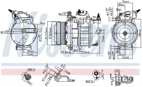 Компрессор, кондиционер 890419 FORD