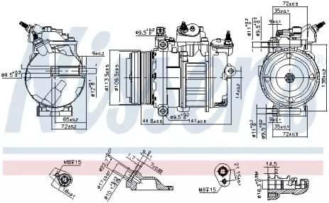 Компрессор, кондиционер 890419 FORD Компрессор, кондиционер 890419 FORD
