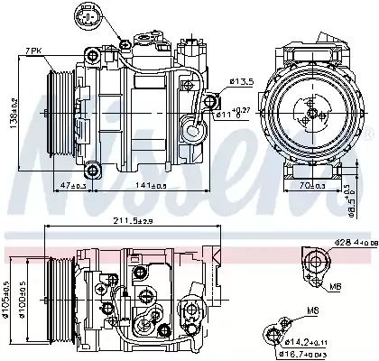 Компрессор, кондиционер 89090 MERCEDESBENZ Компрессор, кондиционер 89090 MERCEDESBENZ