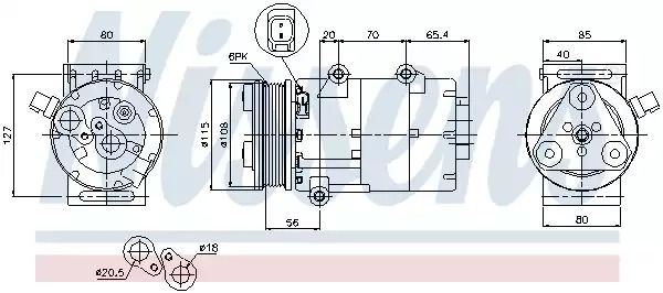 Компрессор, кондиционер 89326 VOLVO FORD Компрессор, кондиционер 89326 VOLVO FORD