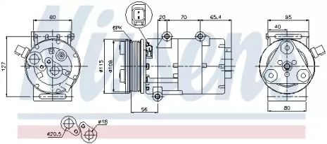 Компрессор, кондиционер 89326 VOLVO FORD Компрессор, кондиционер 89326 VOLVO FORD