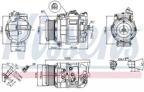 Компрессор, кондиционер 89412 MERCEDESBENZ
