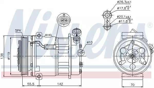 Компрессор, кондиционер 89157 FIAT OPEL Компрессор, кондиционер 89157 FIAT OPEL