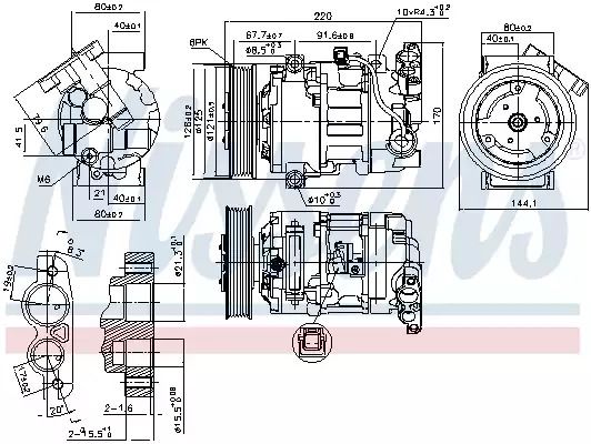 Компрессор, кондиционер 890044 RENAULT Компрессор, кондиционер 890044 RENAULT