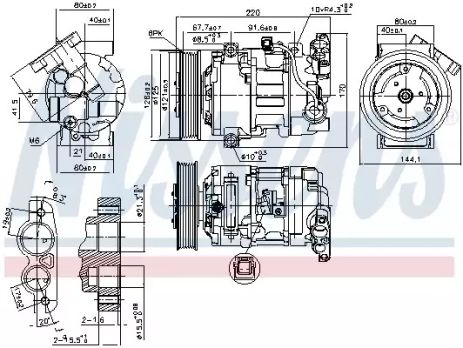 Компрессор, кондиционер 890044 RENAULT Компрессор, кондиционер 890044 RENAULT