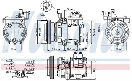 Компрессор, кондиционер 89286 KIA HYUNDAI