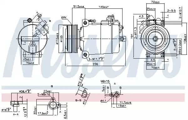 Компрессор, кондиционер 890043 BMW Компрессор, кондиционер 890043 BMW