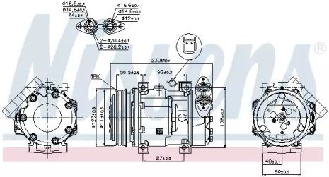 Компрессор, кондиционер 89336 MAZDA FORD