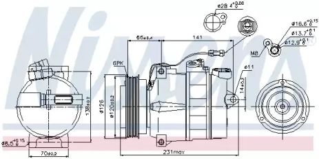 Компрессор, кондиционер 89054 SKODA VW Компрессор, кондиционер 89054 SKODA VW