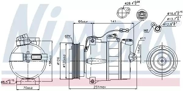 Компрессор, кондиционер 89054 SKODA VW Компрессор, кондиционер 89054 SKODA VW