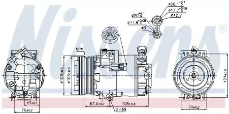 Компрессор, кондиционер 89222 OPEL Компрессор, кондиционер 89222 OPEL