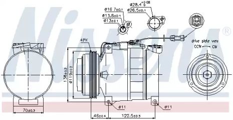 Компрессор, кондиционер 89045 SKODA VW