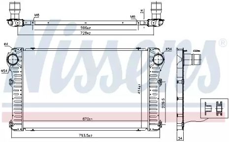 Интеркулер 96347 TOYOTA