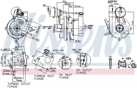 Компрессор, наддув 93073 DACIA NISSAN Компрессор, наддув 93073 DACIA NISSAN