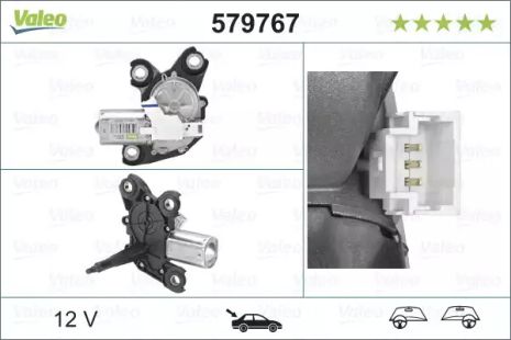 Двигун склоочисника Valeo