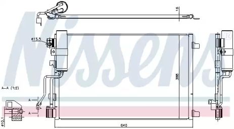 Конденсатор, кондиционер 940417 NISSAN Конденсатор, кондиционер 940417 NISSAN