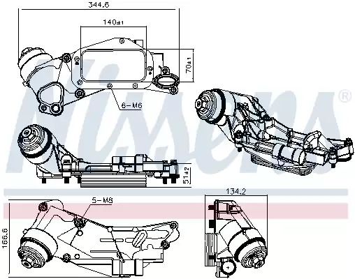 масляный радиатор, двигательное масло 90930 CHEVROLET OPEL масляный радиатор, двигательное масло 90930 CHEVROLET OPEL