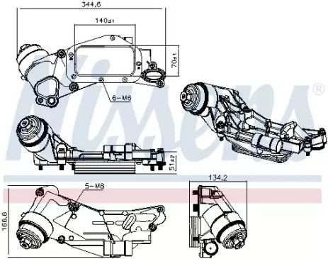 масляный радиатор, двигательное масло 90930 CHEVROLET OPEL масляный радиатор, двигательное масло 90930 CHEVROLET OPEL