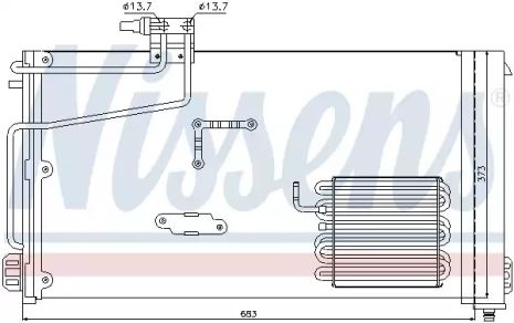 Конденсатор, кондиционер 94545 MERCEDESBENZ