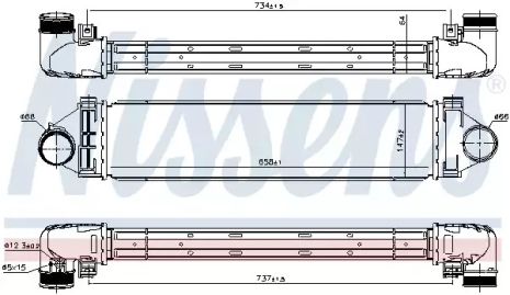 Интеркулер 96349 FORD