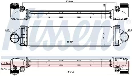 Интеркулер 96349 FORD