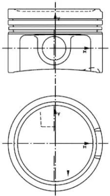 Поршень, VW (FAW), AUDI (FAW), KOLBENSCHMIDT (40434620) Поршень, VW (FAW), AUDI (FAW), KOLBENSCHMIDT (40434620)