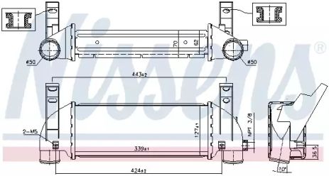 Интеркулер 96219 FORD