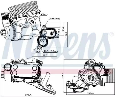 масляный радиатор, двигательное масло 90924 NISSAN OPEL масляный радиатор, двигательное масло 90924 NISSAN OPEL
