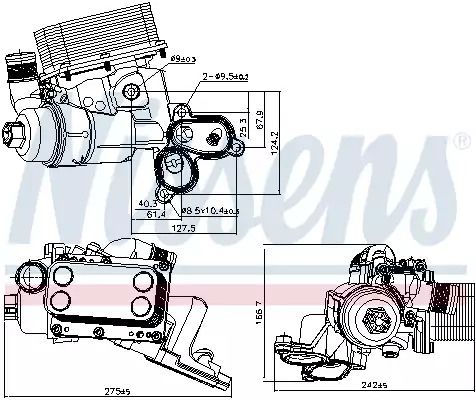 масляный радиатор, двигательное масло 90924 NISSAN OPEL масляный радиатор, двигательное масло 90924 NISSAN OPEL