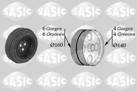 Шкив коленвала, Sasic, (2150028) Шкив коленвала, Sasic, (2150028)