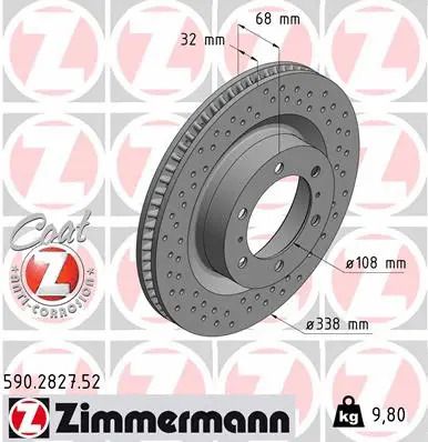 Диск тормозной TOYOTA (FAW), LEXUS GX, ZIMMERMANN (590282752) Диск тормозной TOYOTA (FAW), LEXUS GX, ZIMMERMANN (590282752)