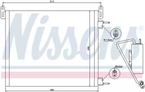 Конденсатор, кондиционер 94805 CADILLAC SAAB Конденсатор, кондиционер 94805 CADILLAC SAAB