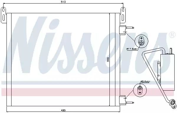 Конденсатор, кондиционер 94805 CADILLAC SAAB Конденсатор, кондиционер 94805 CADILLAC SAAB