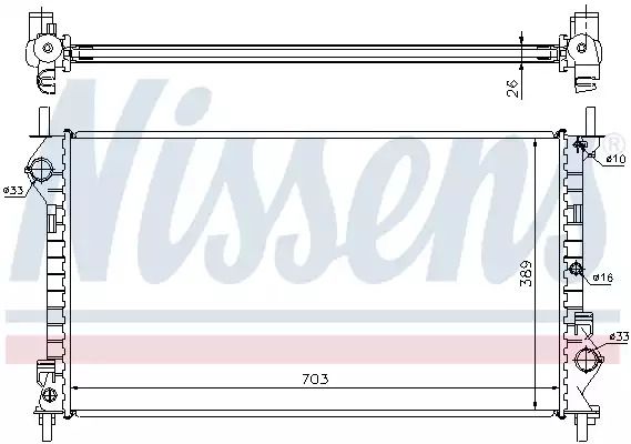 Радіатор NISSENS (62021A) Радіатор NISSENS (62021A)