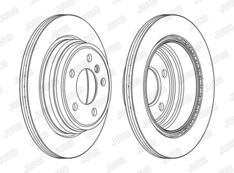 Диск тормозной BMW 4, JURID (563153JC)