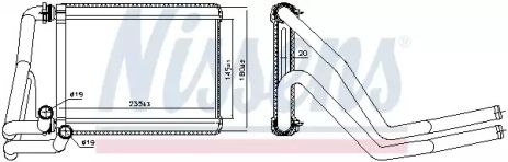 Теплообменник, отопление салона 707071 KIA HYUNDAI Теплообменник, отопление салона 707071 KIA HYUNDAI