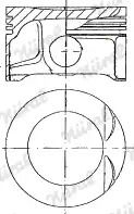 Поршень с кольцами OPEL 82.1 X18XE (пр-во NURAL) Поршень с кольцами OPEL 82.1 X18XE (пр-во NURAL)
