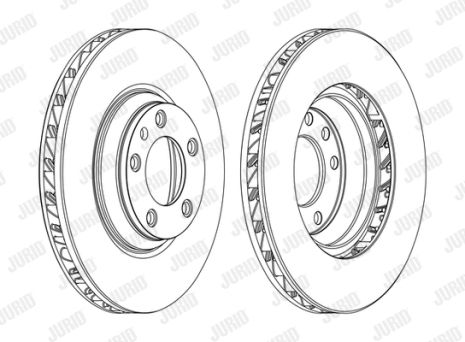 Диск гальмівний VW TOUAREG, AUDI Q7, JURID (562360JC1)