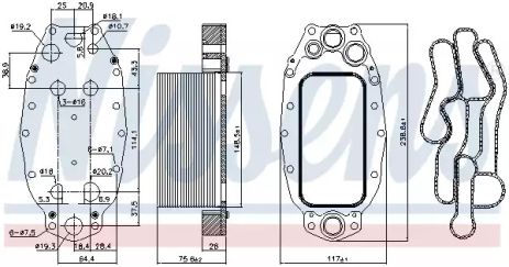 масляный радиатор, двигательное масло 91118 JAGUAR PEUGEOT масляный радиатор, двигательное масло 91118 JAGUAR PEUGEOT