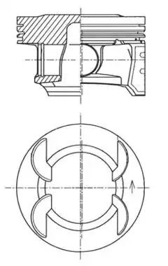 Поршень 41492620 CHEVROLET OPEL