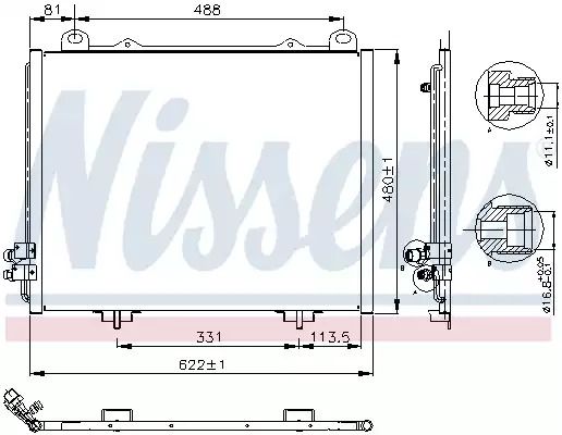 Конденсатор, кондиционер 94285 MERCEDESBENZ Конденсатор, кондиционер 94285 MERCEDESBENZ