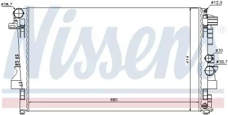 Радіатор охолодження, NISSENS (62572) Радіатор охолодження, NISSENS (62572)