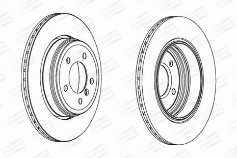 Диск тормозной BMW 5, CHAMPION (562319CH)
